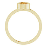 14K Yellow 5.5 mm Natural Citrine Ring